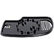 2006 Chevrolet Silverado 1500 - Mirror Glass Passenger Side, For Models With Non-Towing Mirror, Heated, No Blind Spot Feature, No Signal Light