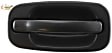 Rear, Passenger Side Textured Black Exterior Door Handle, Without Key Hole