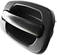 Rear, Passenger Side Textured Black Exterior Door Handle, Without Key Hole