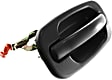 Rear, Passenger Side Textured Black Exterior Door Handle, Without Key Hole