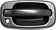 Rear - Back Door Exterior Door Handle, Textured Black, With Key Hole, Mounted On Split Door