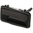 Rear, Driver Side Textured Black Exterior Door Handle, Without Key Hole