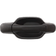 Rear, Passenger Side Textured Black Exterior Door Handle, Without Key Hole