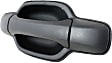 Rear, Passenger Side Textured Black Exterior Door Handle, Without Key Hole