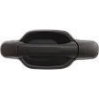 Rear, Driver Side Textured Black Exterior Door Handle, Without Key Hole