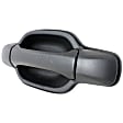 Rear, Driver Side Textured Black Exterior Door Handle, Without Key Hole