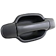 Rear, Driver Side Textured Black Exterior Door Handle, Without Key Hole
