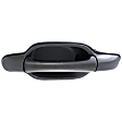 Rear, Driver Side Textured Black Exterior Door Handle, Without Key Hole