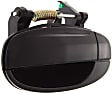 Rear, Driver Side Smooth Black Exterior Door Handle, Without Key Hole