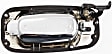 Rear, Passenger Side Chrome Exterior Door Handle, Without Key Hole