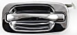 Rear, Driver Side Chrome Exterior Door Handle, Without Key Hole