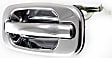 Rear, Driver Side Chrome Exterior Door Handle, Without Key Hole