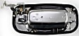 Rear, Driver Side Chrome Exterior Door Handle, Without Key Hole