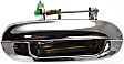 Rear, Passenger Side Chrome Exterior Door Handle, Without Key Hole