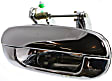 Rear, Passenger Side Chrome Exterior Door Handle, Without Key Hole