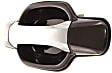 Rear, Driver Side Chrome Lever with Smooth Black Bezel Exterior Door Handle, Without Key Hole