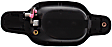 Rear, Driver Side Chrome Lever with Smooth Black Bezel Exterior Door Handle, Without Key Hole