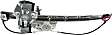 Rear, Passenger Side Power Window Regulator, With Motor