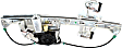 Rear, Driver Side Power Window Regulator, With Motor