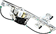 Rear, Driver Side Power Window Regulator, With Motor