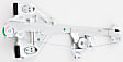 Rear, Passenger Side Power Window Regulator, Without Motor
