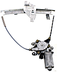 Rear, Driver Side Window Regulator, Power, With Motor