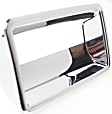 1994 Chevrolet K1500 - Tailgate Handle Bezel, Chrome, Plastic, Without Camera Hole, Without Key Hole