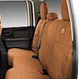2017 GMC Canyon - Second Row Seat Cover, With 60/40-Split Bench Seat; With Adjustable Headrests; With Center Armrest, Brown, Woven fabric, Classic Design, 60/40 Split Bench