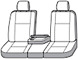 GTD1371ABCABN Front Row Seat Cover, Brown, Woven fabric, Classic Design, 40/20/40 Split Bench Carhartt PrecisionFit Series