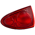 Passenger Side, Outer Tail Light, without Bulb, Halogen, Red Lens