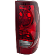 Passenger Side Tail Light, without Bulb, Halogen, Clear and Red Lens, Fleetside, CAPA CERTIFIED