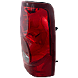 Passenger Side Tail Light, without Bulb, Halogen, Clear and Red Lens, Fleetside, CAPA CERTIFIED