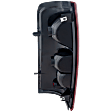 Passenger Side Tail Light, without Bulb, Halogen, Clear and Red Lens, Fleetside, CAPA CERTIFIED