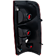 Driver Side Tail Light, without Bulb, Halogen, Clear and Red Lens, Fleetside
