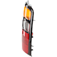 Passenger Side Tail Light, without Bulb, Halogen, Amber, Clear and Red Lens