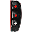 Driver Side Tail Light, without Bulb, Halogen, Clear and Red Lens