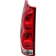 Driver Side Tail Light, with Bulb, Halogen, Clear and Red Lens