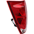 Driver Side Tail Light, with Bulb, Halogen, Clear and Red Lens