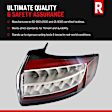 2002-2006 Chevrolet Avalanche 2500 - Driver Side Tail Light, with Bulb, Halogen, Clear and Red Lens