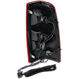 Driver Side Tail Light, with Bulb, Halogen, Clear and Red Lens