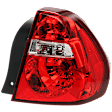 Passenger Side Tail Light, with Bulb, Halogen, Clear and Red Lens, FWD, Except Maxx Model