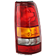 Passenger Side Tail Light, without Bulb, Halogen, Amber, Clear and Red Lens, Fleetside