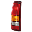 Driver Side Tail Light, without Bulb, Halogen, Amber, Clear and Red Lens, Fleetside