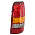 Driver Side Tail Light, without Bulb, Halogen, Amber, Clear and Red Lens, Fleetside