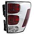 Passenger Side Tail Light, with Bulb, Halogen, Clear and Red Lens