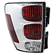 Driver Side Tail Light, with Bulb, Halogen, Clear and Red Lens