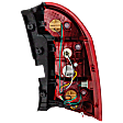 Passenger Side Tail Light, without Bulb, Halogen, Clear and Red Lens, 5.7L/6.1L Engine