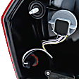 2005-2007 Chrysler 300 - Passenger Side Tail Light, with Bulb, Halogen, Clear and Red Lens, 2.7L/3.5L Engine