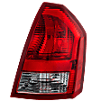 2005-2007 Chrysler 300 - Passenger Side Tail Light, with Bulb, Halogen, Clear and Red Lens, 2.7L/3.5L Engine