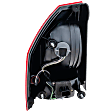2005-2007 Chrysler 300 - Passenger Side Tail Light, with Bulb, Halogen, Clear and Red Lens, 2.7L/3.5L Engine
